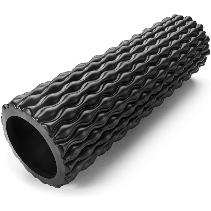Textured Foam Rollers for Muscle Massage Medium-Density Back Foam Roller for Back Pain Relief & Muscle Recovery in Legs & Arms